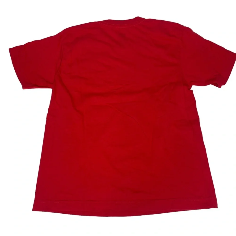 Boys Red Baseball Pitches Tee Shirt m